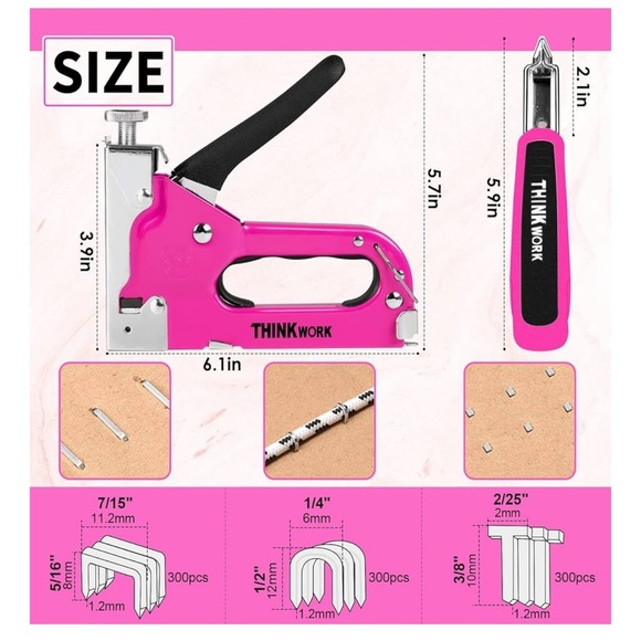 NWT Thinkwork 27pc 3 in 1 Staple Gun Set with Tools - Picture 2 of 12